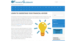 Desktop Screenshot of finance-glossary.com