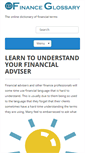 Mobile Screenshot of finance-glossary.com